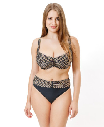 Costum de baie dame separat 88295 Negru-Bej
