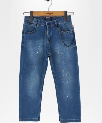 Pantaloni denim baieti 111-5859.1 Albastru