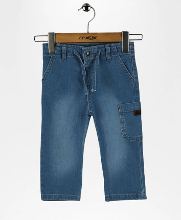Pantaloni denim baieti 111-1680.1 Albastru deschis
