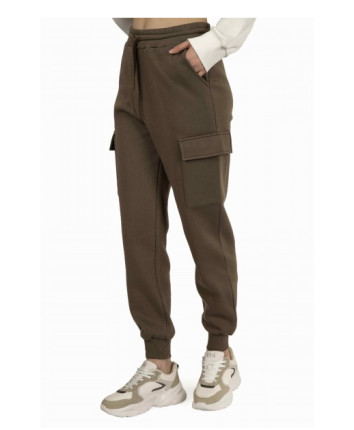 Pantaloni sport dame J8086 Cafeniu