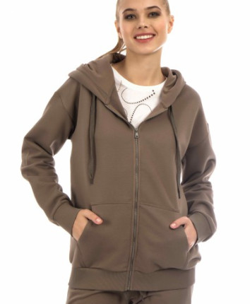 Jacheta dame J7663 Cafeniu