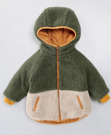 Scurta baieti cu gluga M51397 Mustar