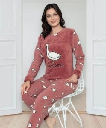 Pijama pantalon dame 20519 Bordo