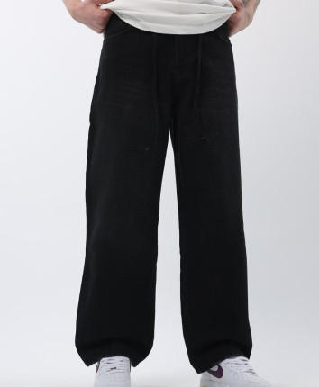Pantaloni barbati denim 80464 Negru